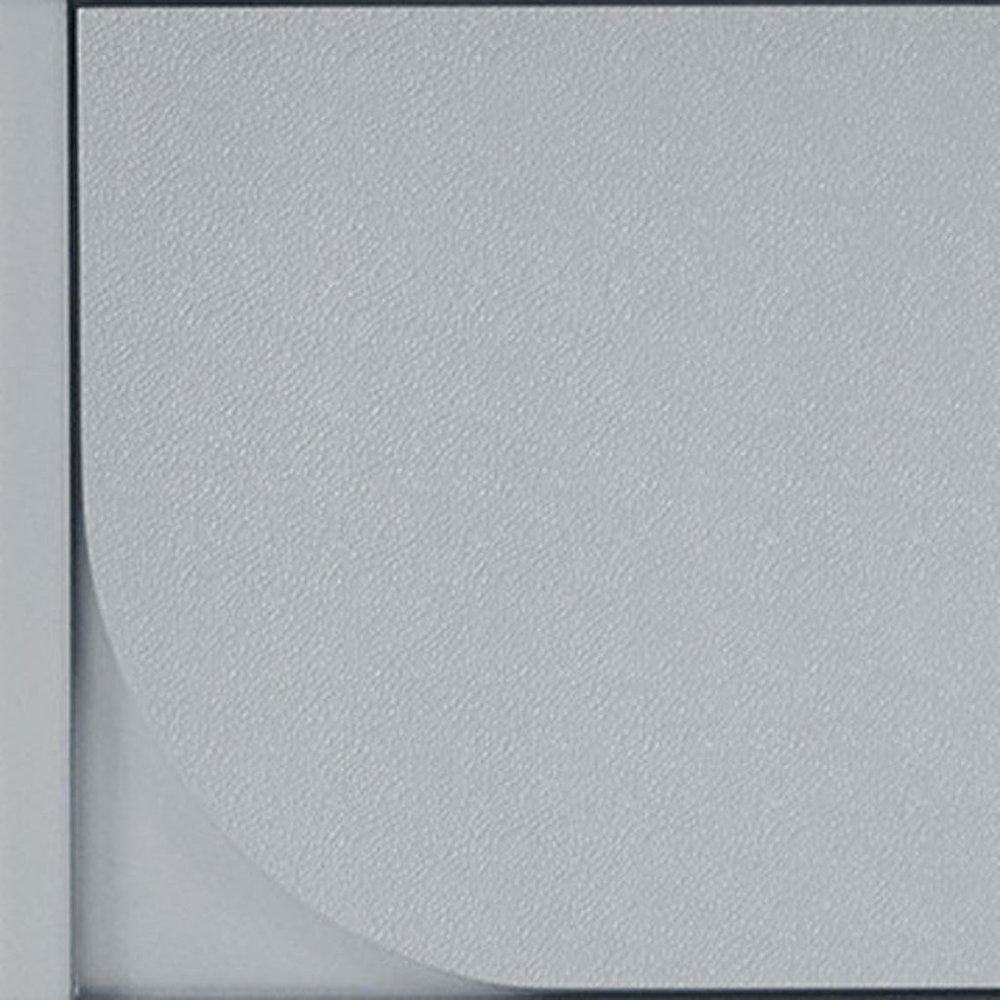 Silver and Gray Wood And Upholstery Lighted Queen Bed Frame