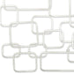 27" X 26" Silver Geometric Metal Abstract Hanging Dimensional Sculpture
