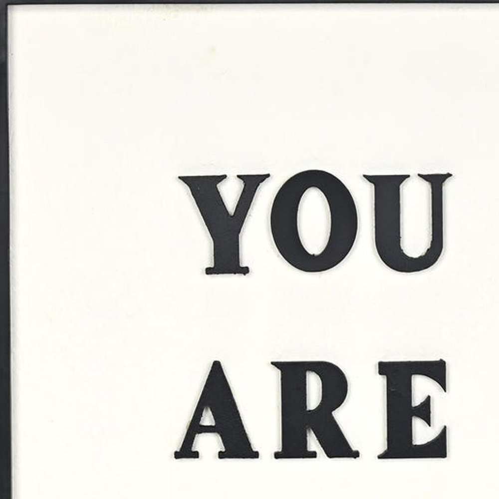 16" X 12" Black And White You Are Loved Framed Wall Decor