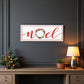 7" X 19" White and Red Christmas Noel Metal Wall Decor