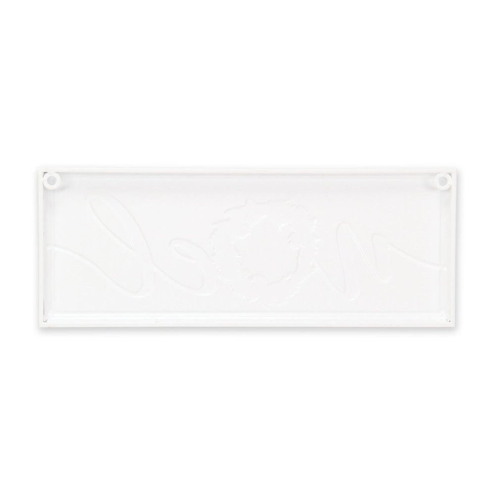 7" X 19" White and Red Christmas Noel Metal Wall Decor