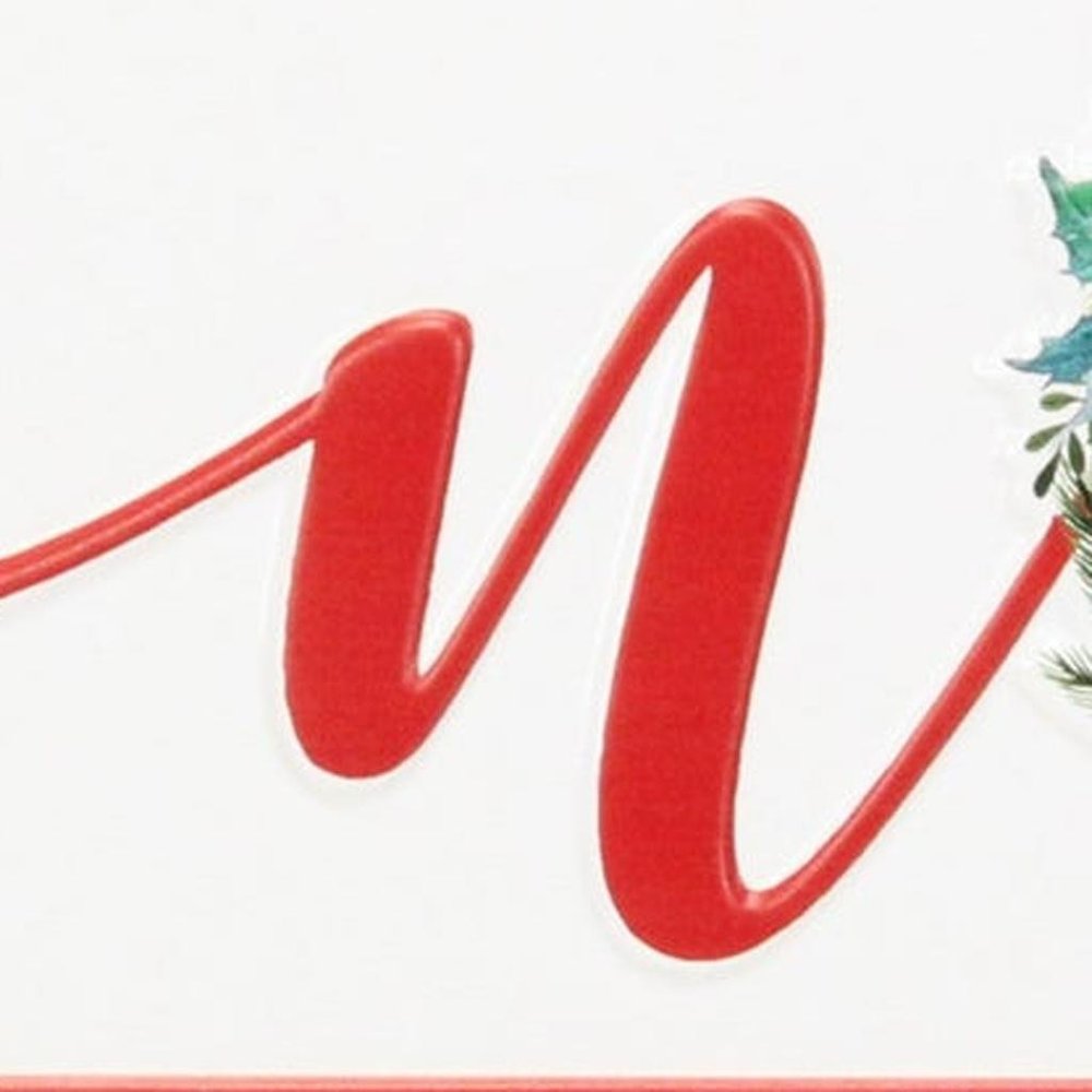 7" X 19" White and Red Christmas Noel Metal Wall Decor