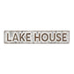 7" X 36" Gray Lake House Galvanized Metal Wall Decor