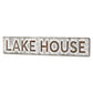 7" X 36" Gray Lake House Galvanized Metal Wall Decor