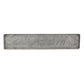 7" X 36" Gray Lake House Galvanized Metal Wall Decor
