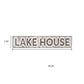 7" X 36" Gray Lake House Galvanized Metal Wall Decor