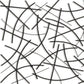24" X 44" Black Abstract Lines Metal Hanging Dimensional Sculpture