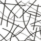 24" X 44" Black Abstract Lines Metal Hanging Dimensional Sculpture