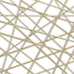 25" X 49" Gold Abstract Lines Metal Hanging Dimensional Sculpture