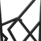 24" X 48" Black Geometric Metal Abstract Hanging Dimensional Sculpture