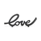 10" Black Cast Iron Love Tabletop Sign