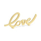 10" Gold Cast Iron Love Tabletop Sign