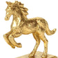 7" Gold Cast Iron Horse Tabletop Sculpture