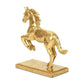 7" Gold Cast Iron Horse Tabletop Sculpture
