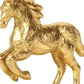 7" Gold Cast Iron Horse Tabletop Sculpture