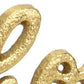 9" Gold Cast Iron Christmas Tabletop Sign