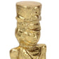 7" Gold Cast Iron Christmas Nutcracker Hand Painted Figurine