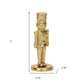 7" Gold Cast Iron Christmas Nutcracker Hand Painted Figurine