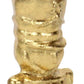 6" Gold Cast Iron Christmas Nutcracker Hand Painted Figurine