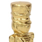 6" Gold Cast Iron Christmas Nutcracker Hand Painted Figurine