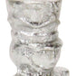 6" Silver Cast Iron Christmas Nutcracker Hand Painted Figurine