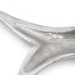 23" Silver Cast Aluminum Fish Serving Tray