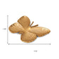 18" Gold Cast Aluminum Butterfly Serving Tray