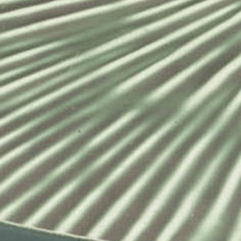 14" Green Metal Etched Round Serving Tray