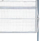 24" White And Gray Metal Baskets Wall Mounted Cubby Shelf