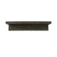 Set Of Two Brown Wood Wall Mounted Accent Shelves With Hooks