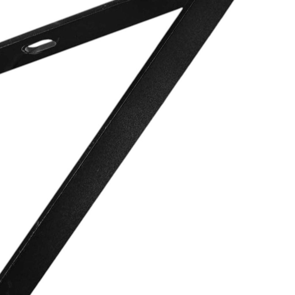 7" Set Of Two Black Metal Wall Mounted Shelf Brackets