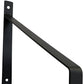 8" Set Of Two Black Metal Wall Mounted Shelf Brackets