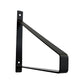 8" Set Of Two Black Metal Wall Mounted Shelf Brackets