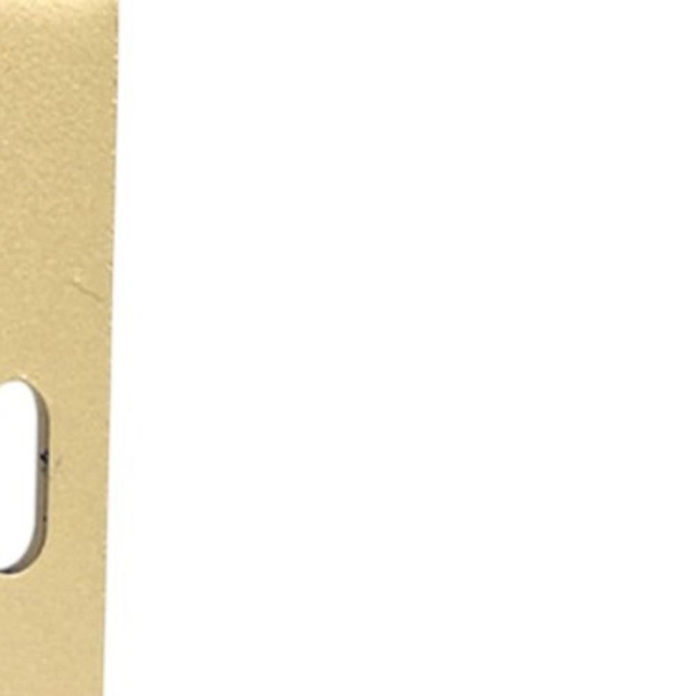 7" Set Of Two Gold Metal Wall Mounted Shelf Brackets