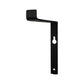 7" Set Of Two Black Metal Wall Mounted Shelf Brackets