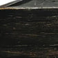 10" Black Distressed Wood Wall Mounted Floating Shelf With LED
