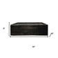 10" Black Distressed Wood Wall Mounted Floating Shelf With LED