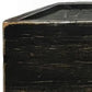 10" Black Distressed Wood Wall Mounted Floating Shelf With LED