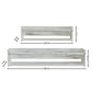 Set Of Two White Wood Wall Mounted Floating Shelves
