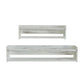 Set Of Two White Wood Wall Mounted Floating Shelves