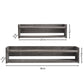 Set Of Two Gray Wood Wall Mounted Floating Shelves
