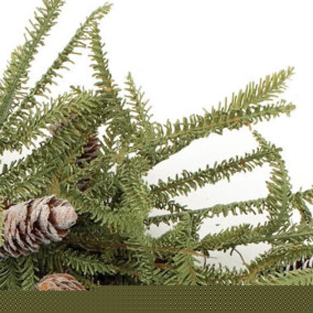 24" Green And Brown Christmas Pine And Pinecone Artificial Wreath