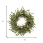 24" Green And Brown Christmas Pine And Pinecone Artificial Wreath