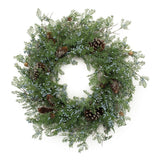 26" Green And Brown Christmas Juniper Artificial Wreath