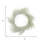 24" Green And White Frosted Long Needle Pine Artificial Wreath