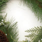 25" Green And Brown Christmas Pine Artificial Wreath