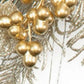 24" Gold And Silver Christmas Eucalyptus And Mixed Assortment Artificial Wreath