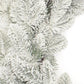 25" White Flocked Pine Christmas Artificial Wreath