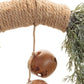 22" Green And Brown Pine And Jingle Bells Artificial Christmas Wreath