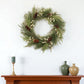 29" Green And Brown Christmas Pine Artificial Wreath